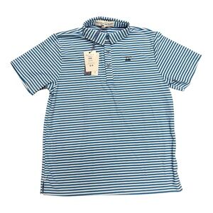 NWT Bald Head Blues Boys Albatross Blue Stripe Polo